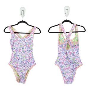 Love Shack Fancy X Hurley Women M Sunny Meadow Swimsuit Floral Reversible NEW